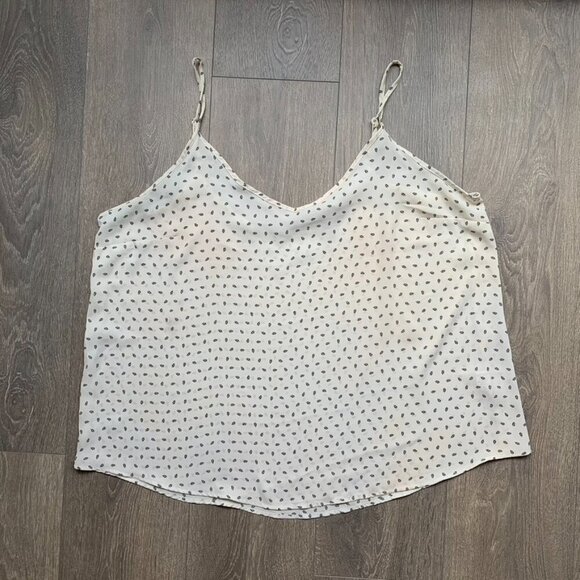 George Women's Print Crepe Tank Top Cream Size 2XL - Picture 7 of 11